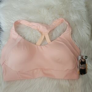 Avia Peach/Light Pink Racerback Sports Bra